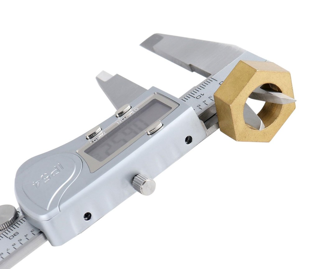Accusize Industrial Tools Digital Caliper, 0-8''/0-200 mm Range by 0-8"