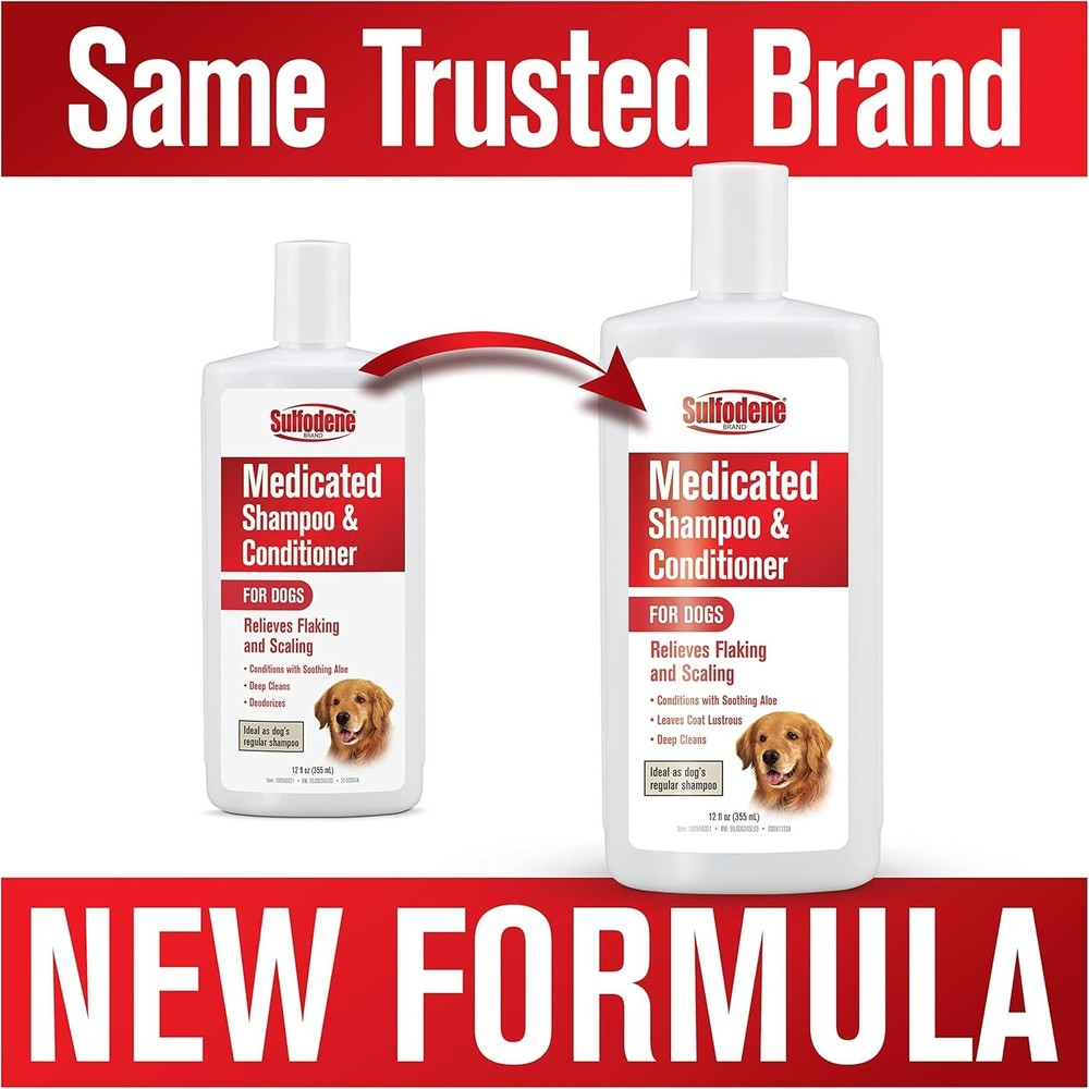 Sulfodene Medicated Shampoo with Aloe, 12-Ounce