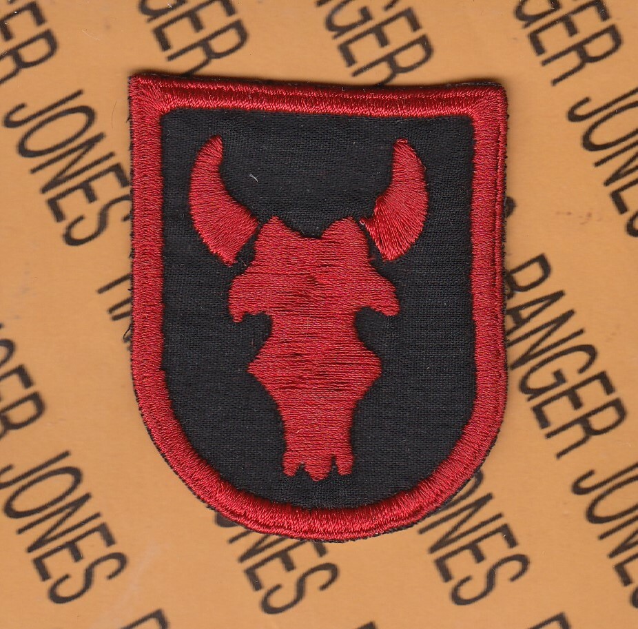 US Army 34th Infantry Division "RED BULLS" proposed BIP Beret Flash patch c/e