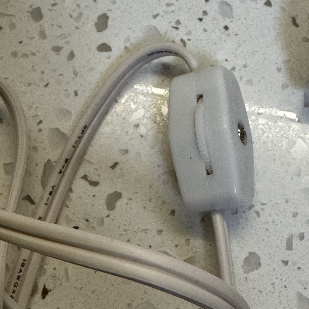 Dept 56 Village House Accessory Single Socket Light Bulb Cord w/Switch Works EUC