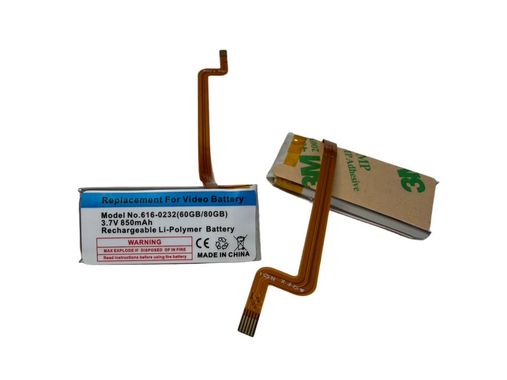 850 mAh Replacement Battery iPod Classic 5th 6th Generation A1238 A1136 Thick