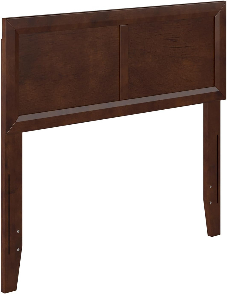 , Sophia Adjustable Modern Twin Wood Headboard, Walnut