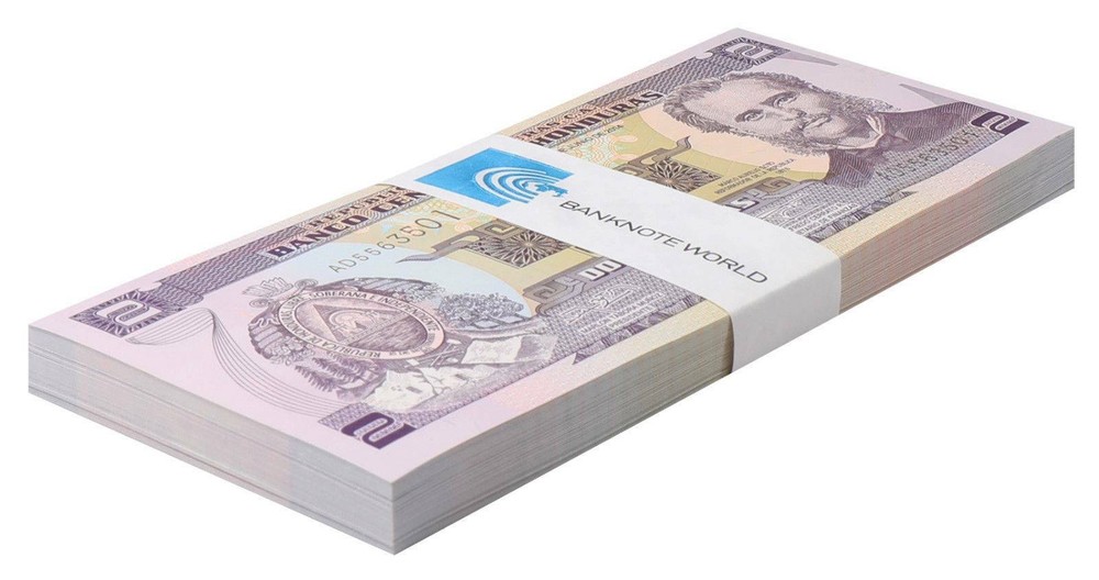 Honduras 2 Lempiras, 2014, P-97b, UNC X 100 PCS Bundle Pack