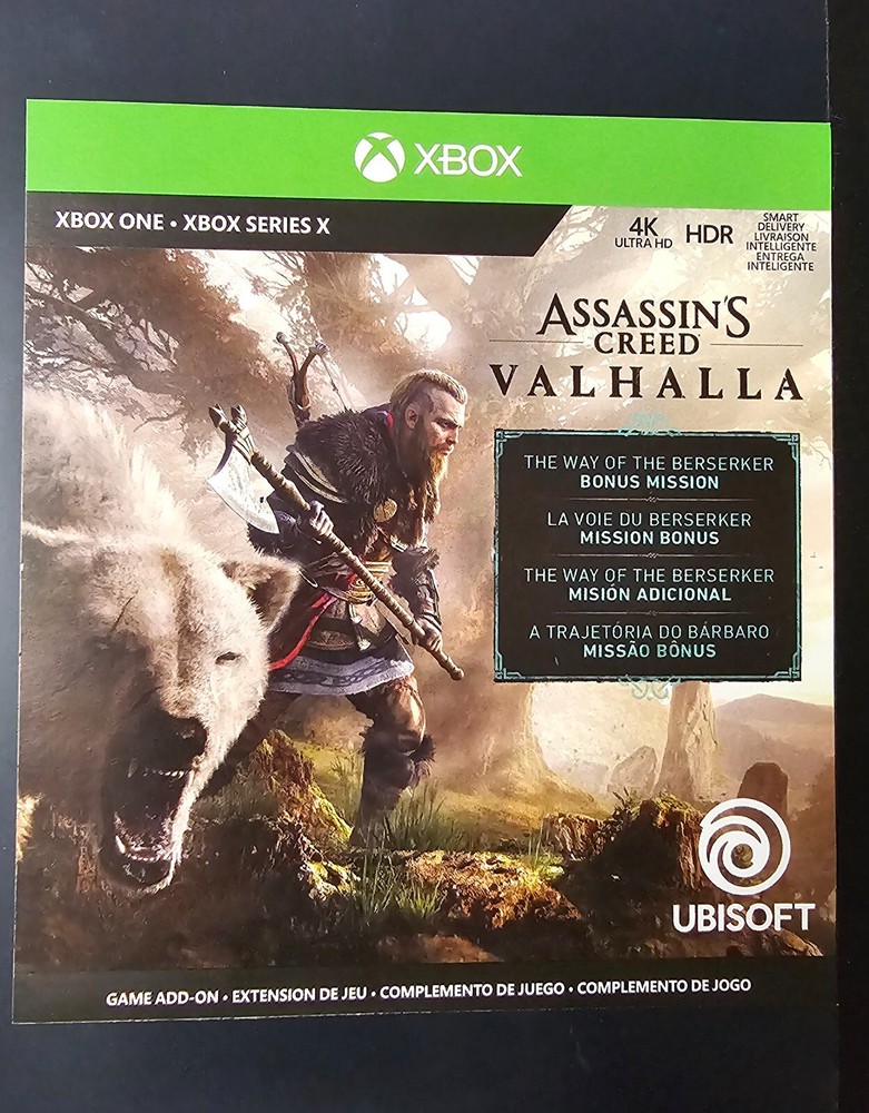 Assassins Creed Valhalla Preorder Bonus Xbox One