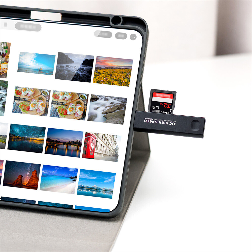 Memory Card Reader USB 3.0 OTG Adapter iPhone Lightning to SD Micro SD SDXC SDHC