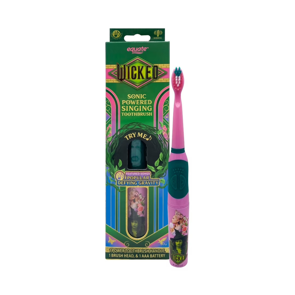 Wicked Sonic Powered Singing Toothbrush with 2 Featured Songs, Smart Timer