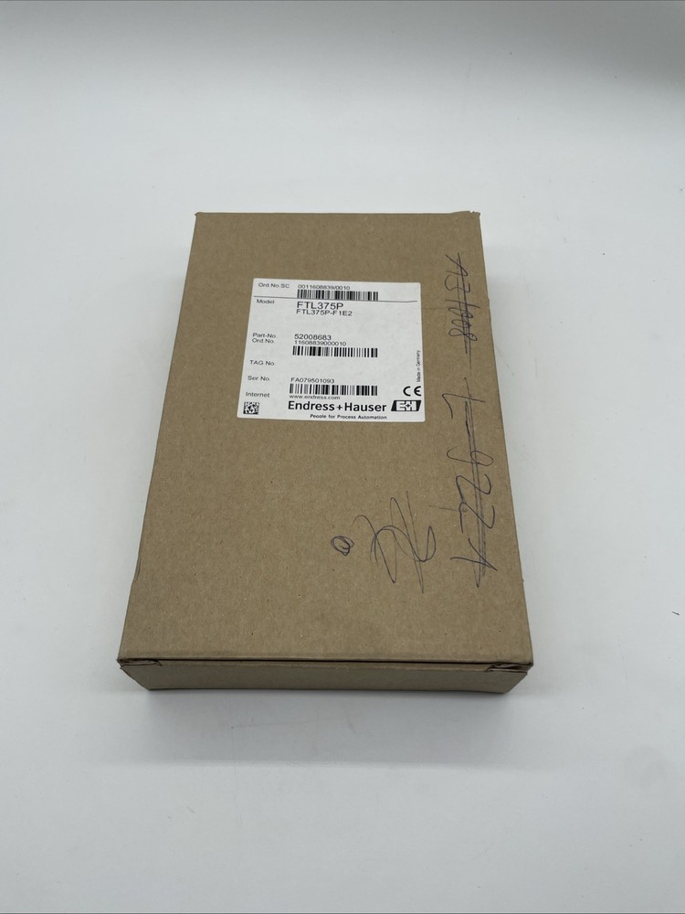 Endress & Hauser FTL375P Nivotester Insert Card