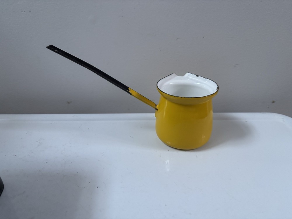 Poland Yellow Enamel Ladle