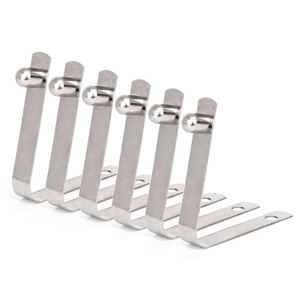 6pcs Kayak Paddle Spring Clips Tent Clips Push Button Spring Snap Clip P0W3