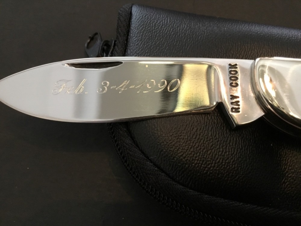 Custom Ray Cook Master Smith MOP Slipjoint Folder Folding Knife