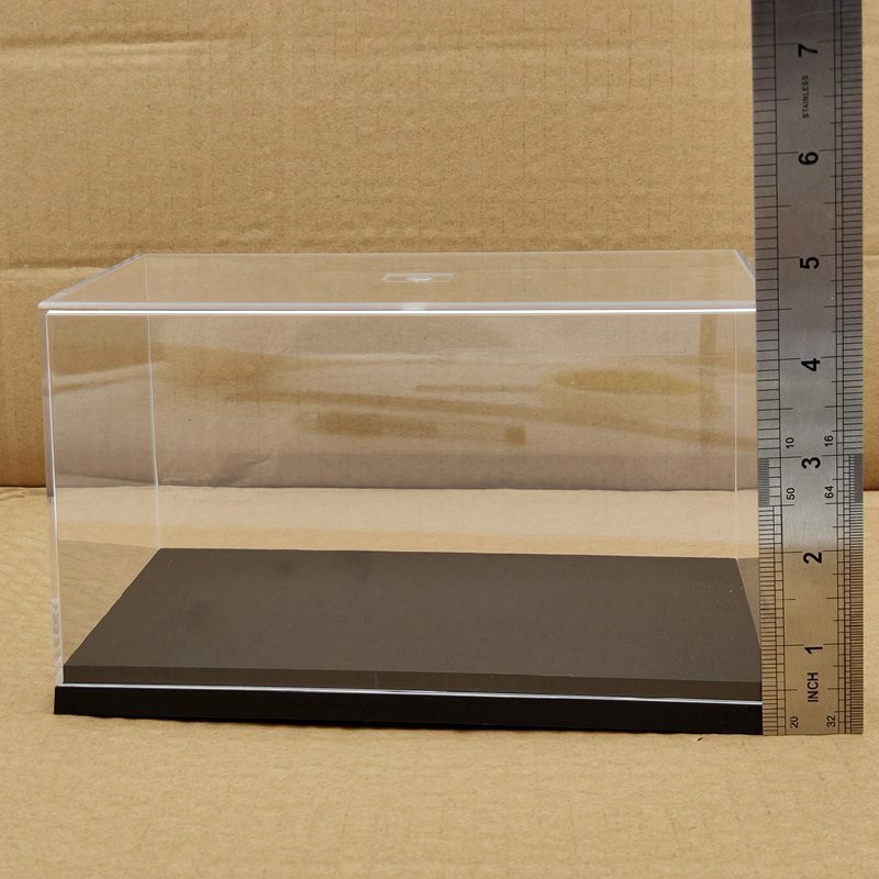 Acrylic Case Motorcycle Model Car Display Boxes Dustproof Storage Box Clear 20cm