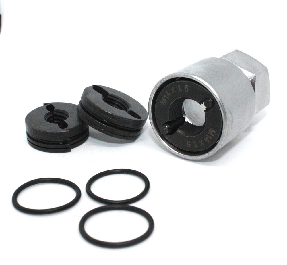Reverse Action Wheel Stud Thread Restorer Kit Automotive Repair Tool M12 M14