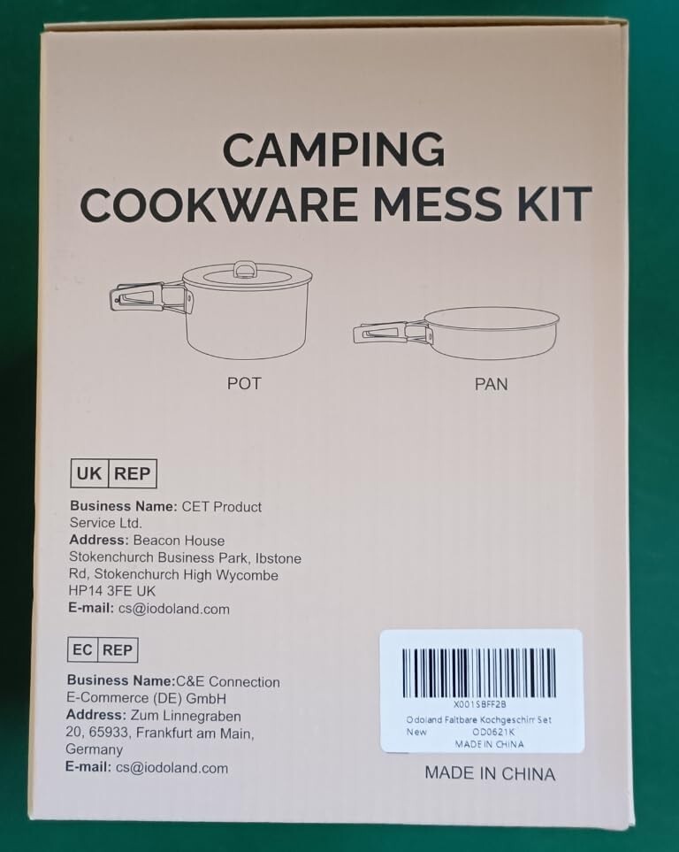 Compact 15pcs Camping Cookware with Folding Handles - Perfect for Hiking
