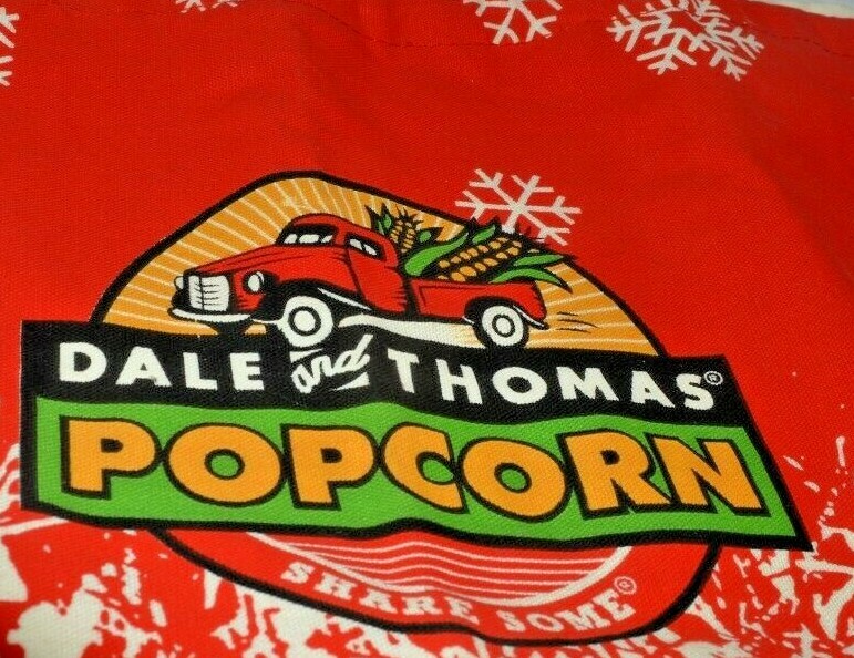 Large Dale & Thomas Canvas Popcorn Drawstring Bag 17-1/4" x 22-3/4" Drawstring