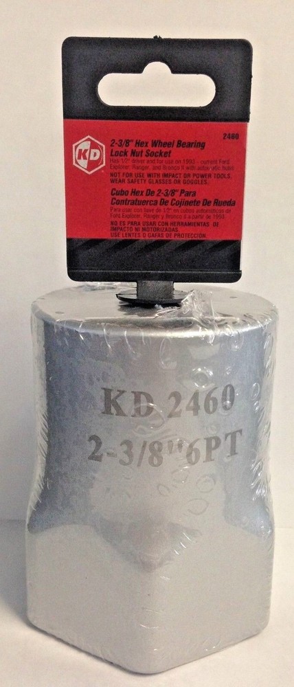 KD Tools 2460 2-3/8" Hex Wheel Bearing Lock Nut Socket 1/2" Drive 6 Point
