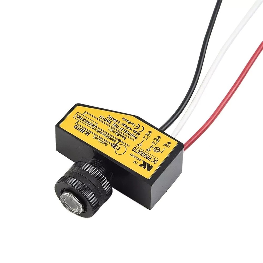 DC8V-50V Photocell Light Sensor Switch For Automatic Switching Lights Control