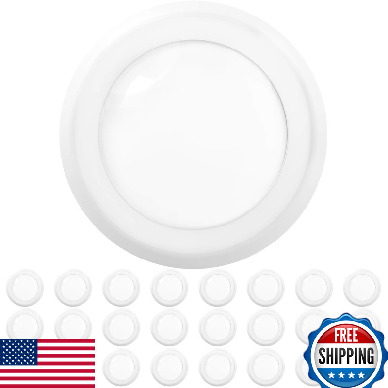 Sunco Lighting Sunco 24 Pack Led Disc Lights Ceiling 6 Inch Flush Mount Disk