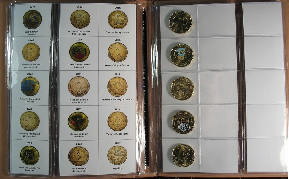 Canada 1992-2026 $1 commemorative complete set - Uncirculated -35 coins total