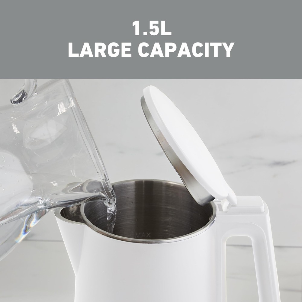 Timeless Kettle Cordless Serving Features Stainless Steel Interior Boil Dry P...