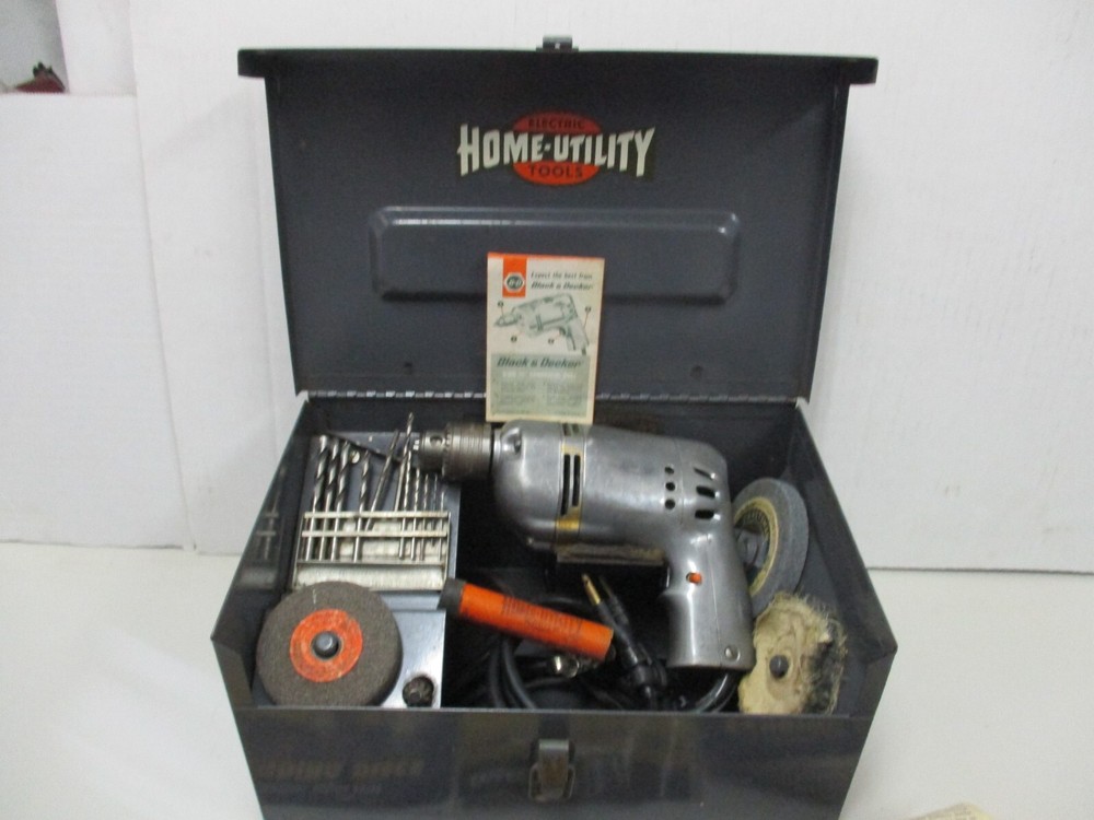 Vintage Black & Decker Home Utility Drill Kit