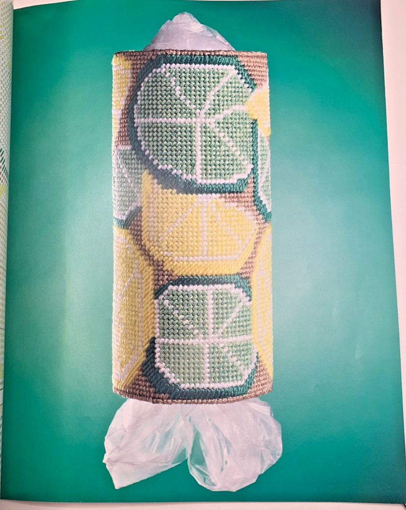 Plastic Canvas Instruction Book for Plastic Grocery Bag Holders