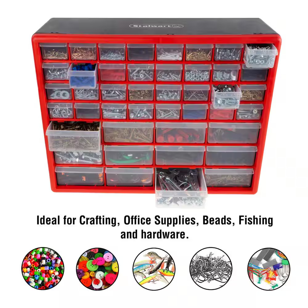 44-Compartment Small Parts Organizer