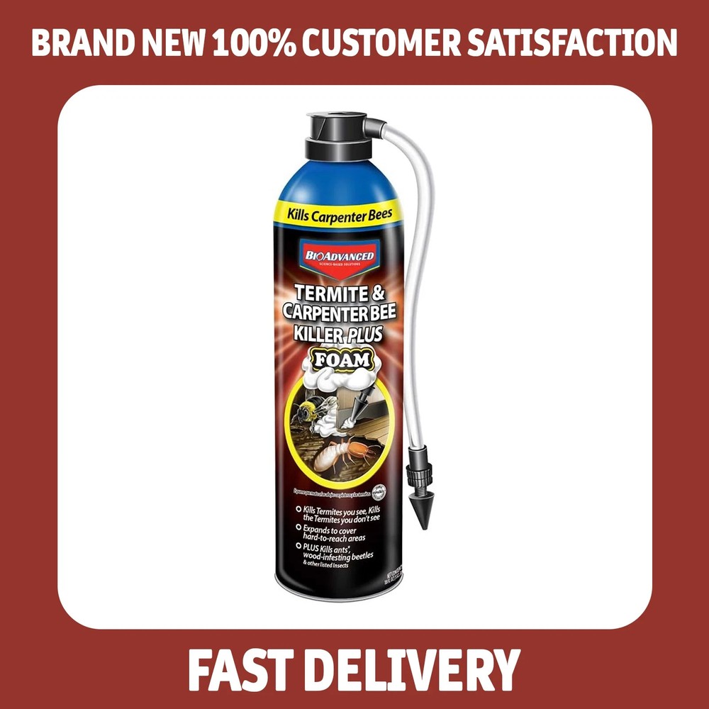 BioAdvanced Termite and Carpenter Bee Killer Plus, Foam, 18 oz