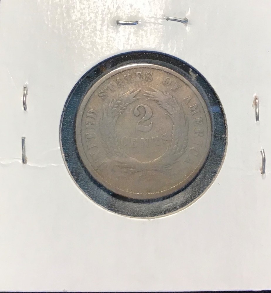 1864 TWO CENT PIECE . ABOUT GOOD-GOOD