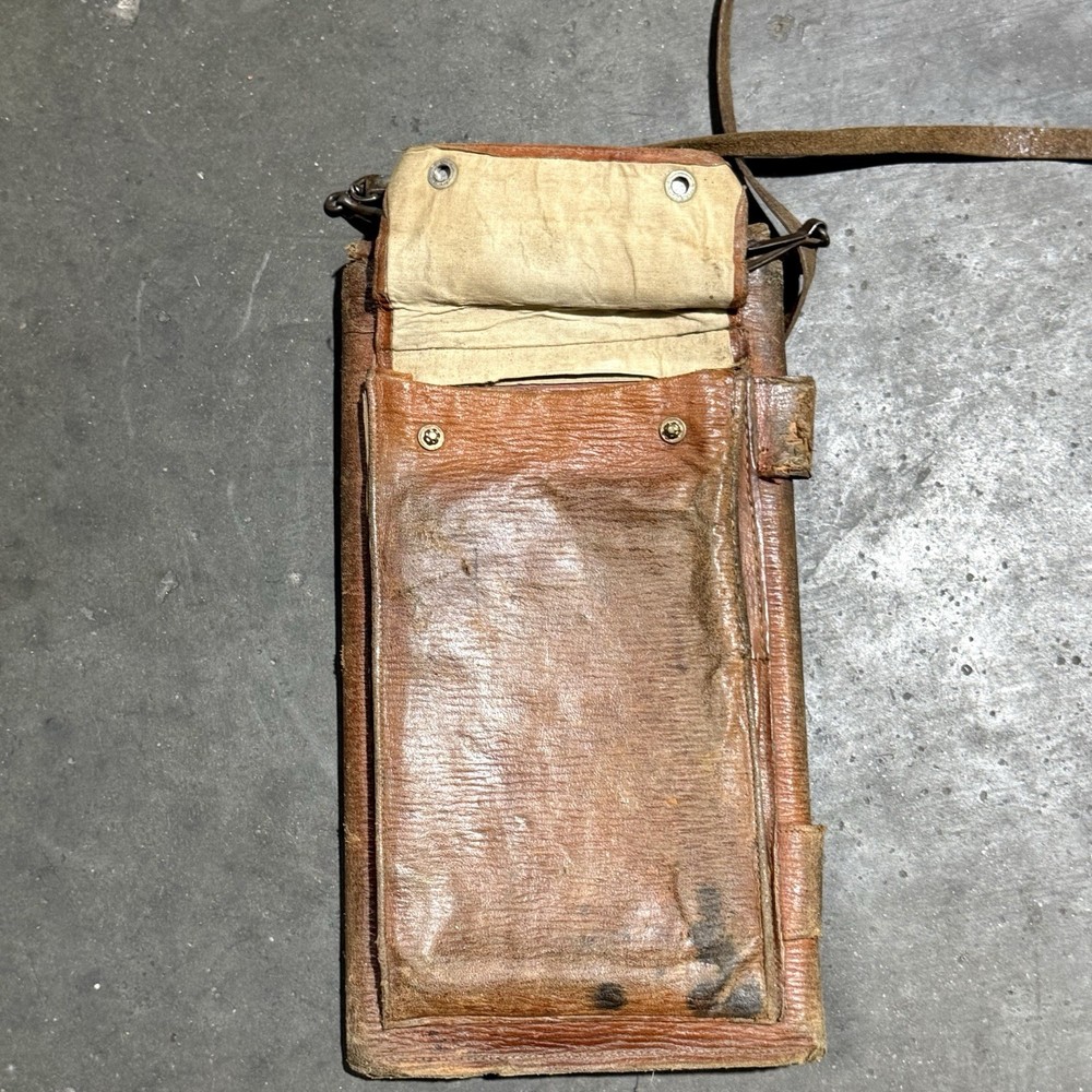 Original WW1 German Officer Leather Map Case