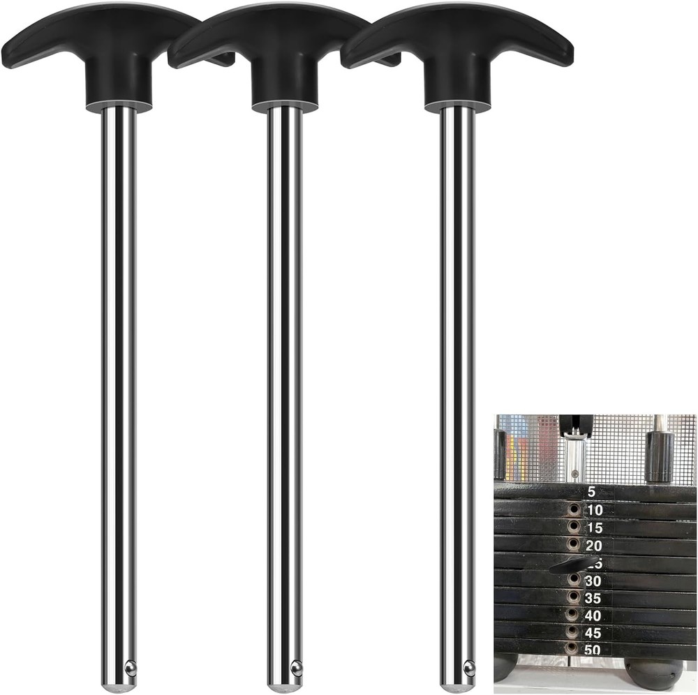 3pcs Weight Stack Pin, Gym Pins for Stack,Weight Lifting Black