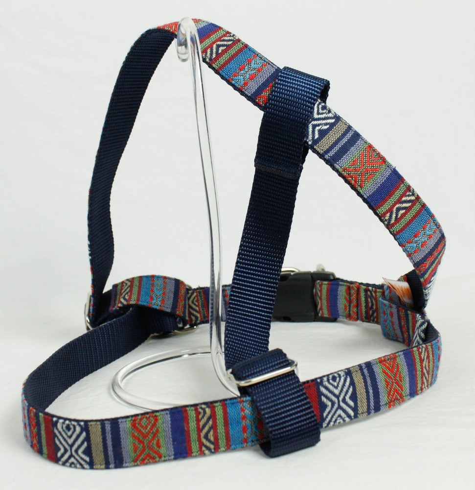 Marityn Aztec Blue Red Size Large Dog Harness