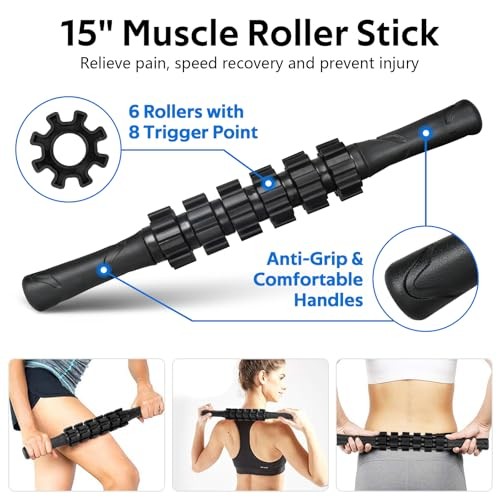 7 in1 Foam Roller Set for Deep Tissue Muscle Massager - High Density Back