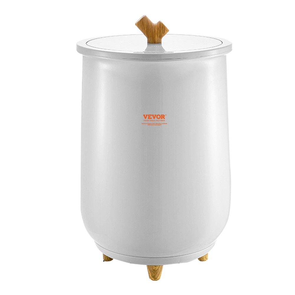 VEVOR 20L Towel Warmer Bucket with LED Light Timer and Temperature Setting Gray