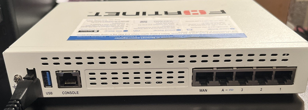Fortinet FortiGate 40F Next-Gen Firewall Security Appliance TESTED