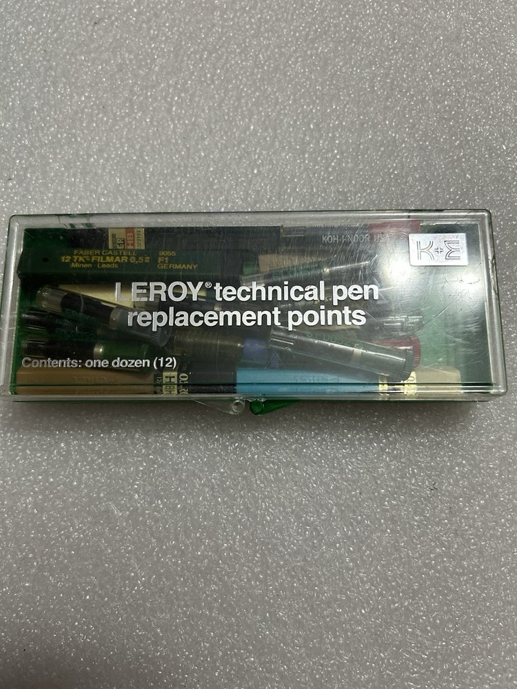 K&E Leroy Technical Pen Replacement Points-Case Of Lot PRE-OWNED