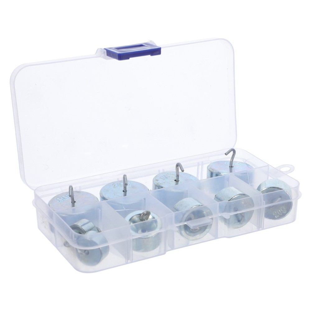 Hook Weights Physics Metal Calibration Mass for Lab Chrome-plated with Case