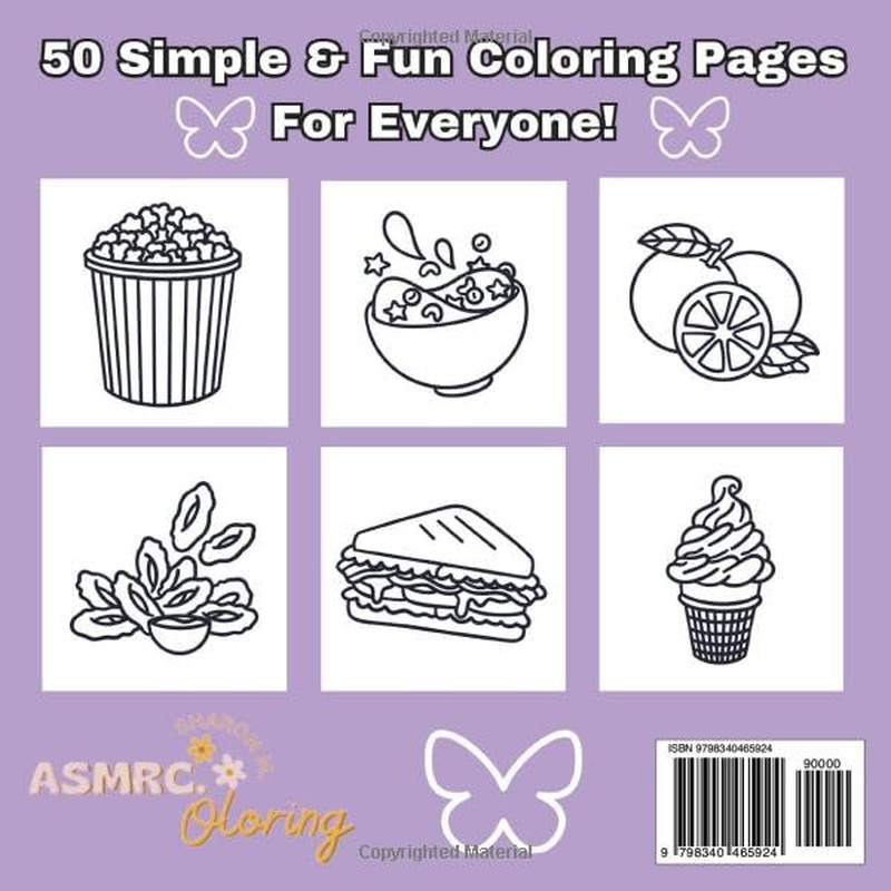 Snack Time: A Bold & Easy Coloring Book With Many Different Simple & Fun Snack D