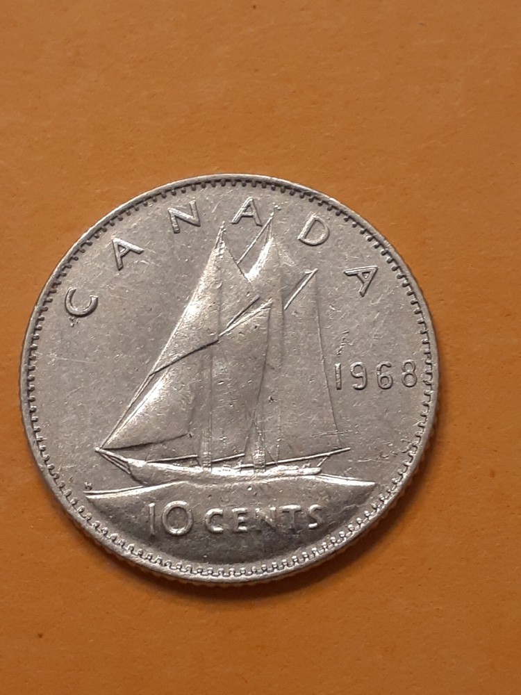1968 TEN CENTS CANADA