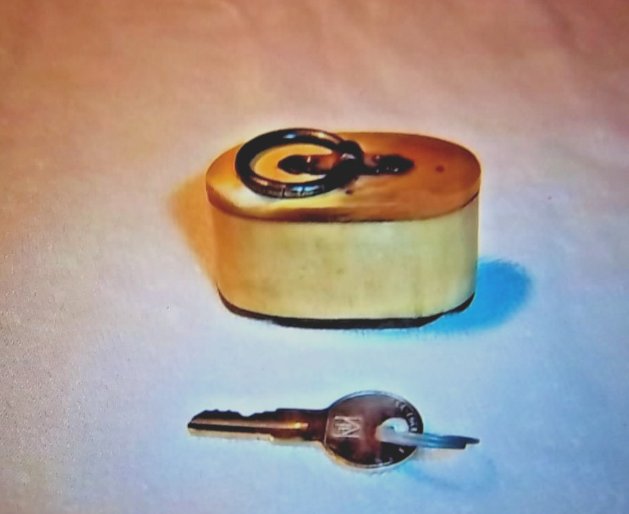 Unique Vintage Muzzleloader Cow Horn Box / Black Powder/Powder Storage