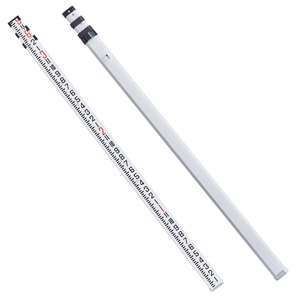 Telescoping Aluminum Leveling Stick 9ft Precision Marked for Field Use