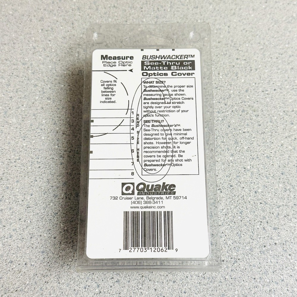 Quake Bushwhacker Scope Cover Size 6