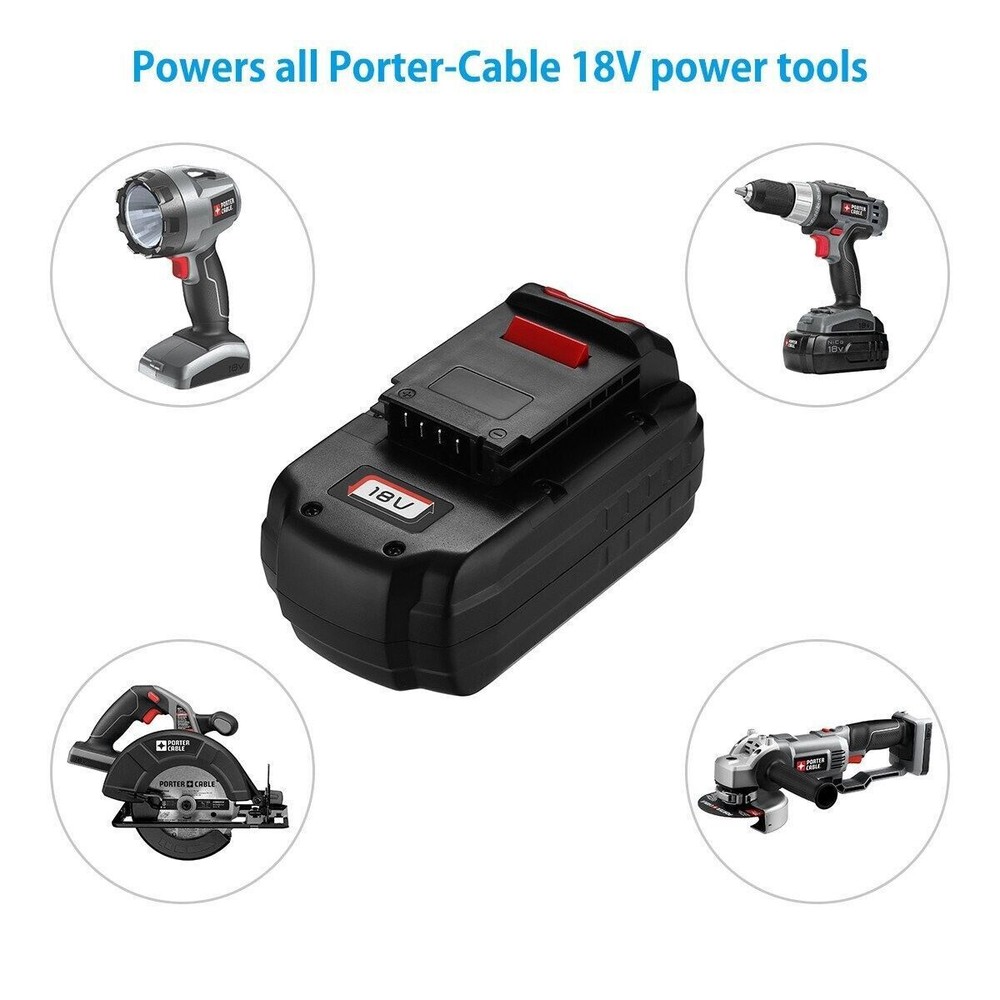 18V 18-Volt Battery Replace For Porter Cable PC18B Cordless Tools PC18BLX PC18BL