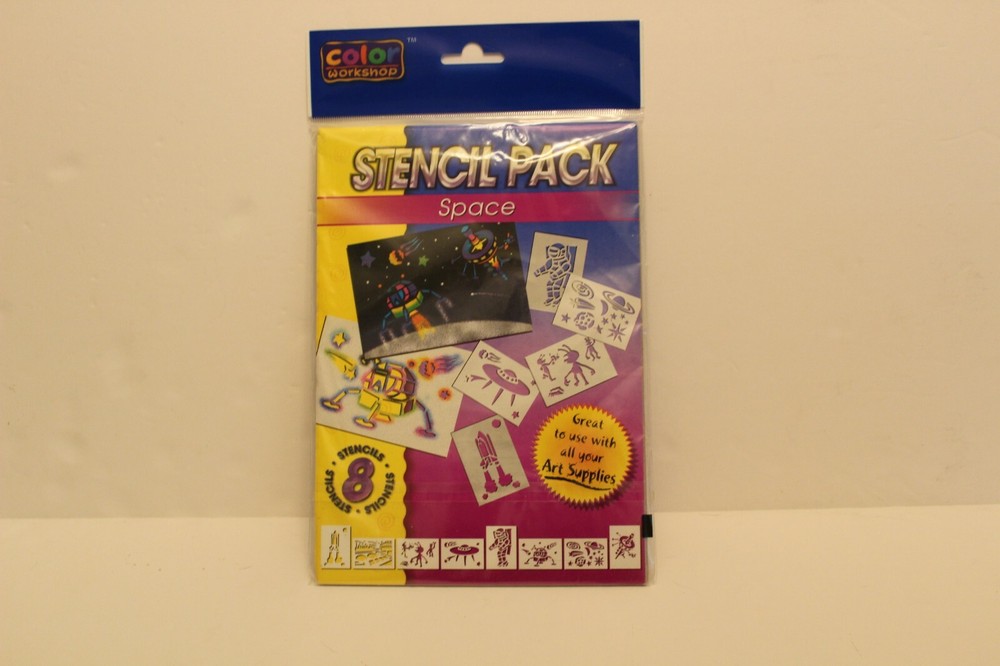 Color Workshop Stencil Pack Space 8 Stencils