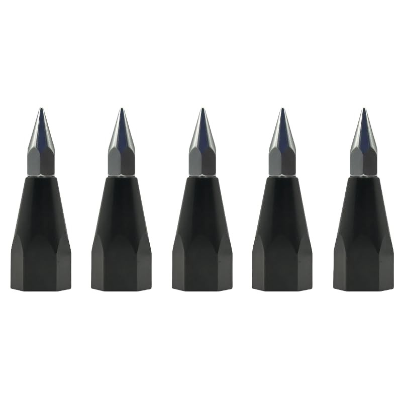 5 PCS Surveying Prism Pole Tip Pointed Sharp Point Replaceable 5/8 Thread