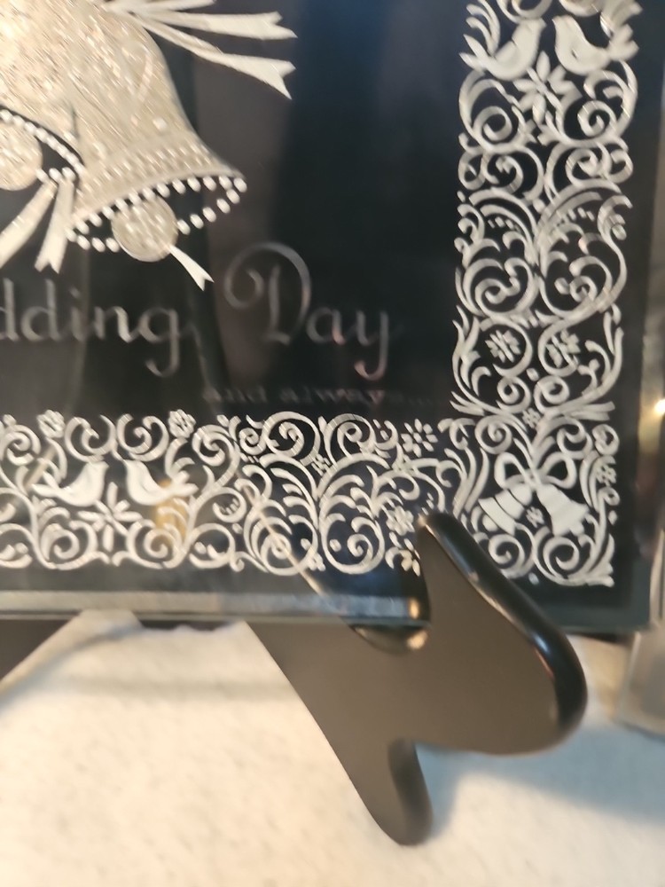 Wedding & Reception Bundle Hallmark Cake Knife And Server And Glass Happiness...