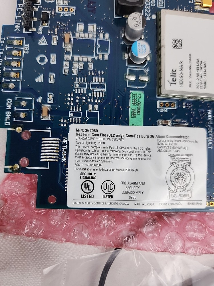 DSC 3G2080E-USA Cellular Alarm Communicator