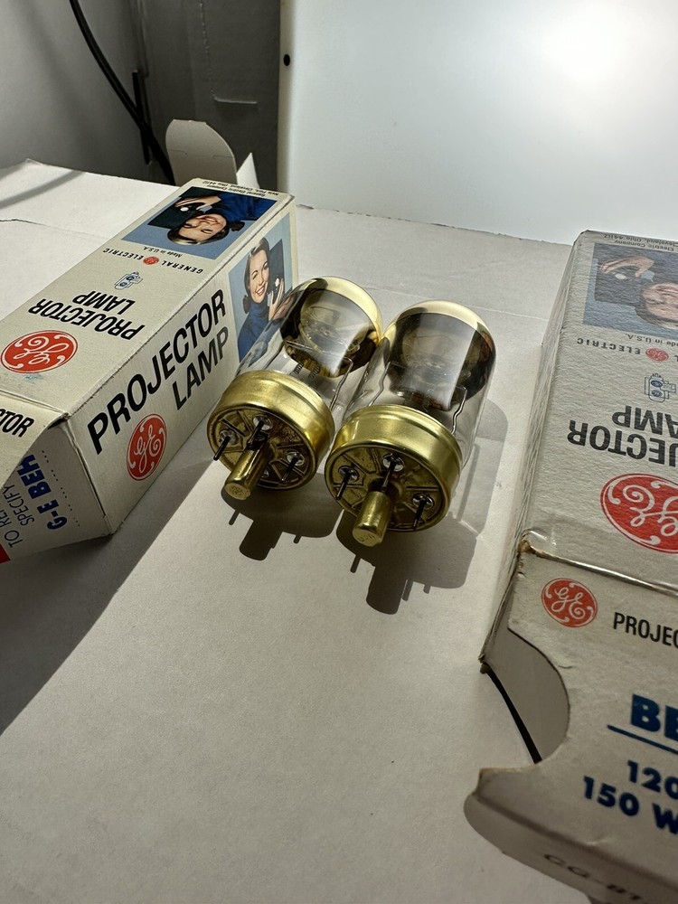 BEH "2-pack" projector lamp projection light bulb 120v 150w, G.E. brand