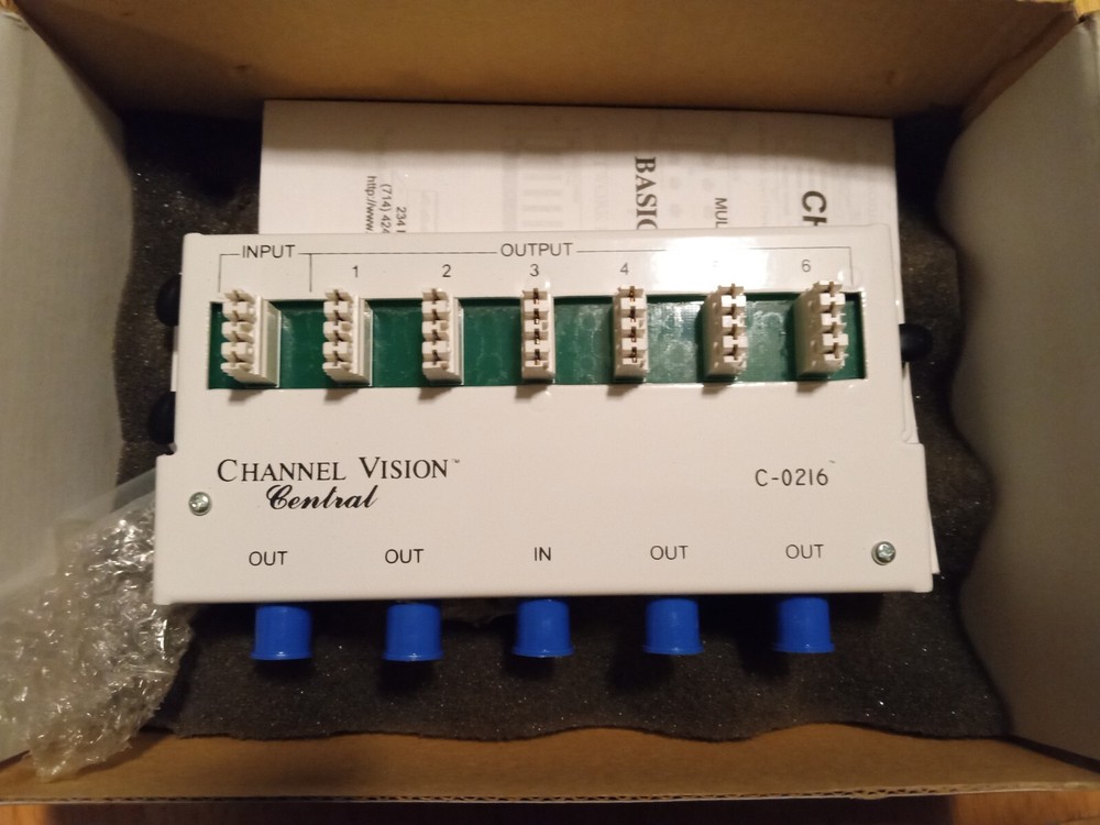 New Channel Vision C-0216 1×6 Phone / 1×4 Coax basic service Splitter Module