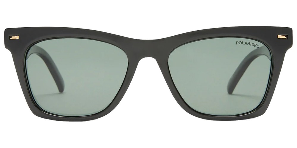 Le Specs Chante Polarized Black Square Sunglasses - LSP2452360
