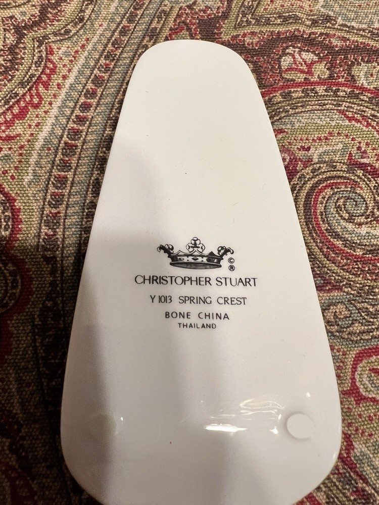 Cake Server Dessert Spatula Christopher Stuart Bone China # Y 1013 Spring Crest